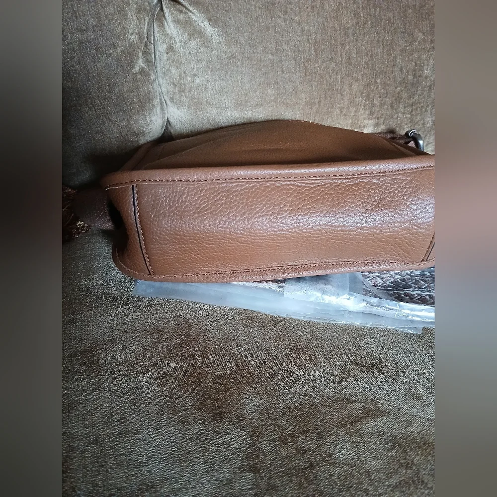 Rarely Carried J Jill Brown Leather Crossbody Bag with two Guitar Straps. - Picture 3 of 5